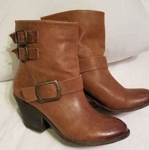 Lucky Brand Tommie Whiskey Distressed Leather Boot